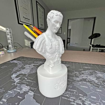 julius caesar pencil holder|This Julius Caesar Pencil Holder Recreates His  .